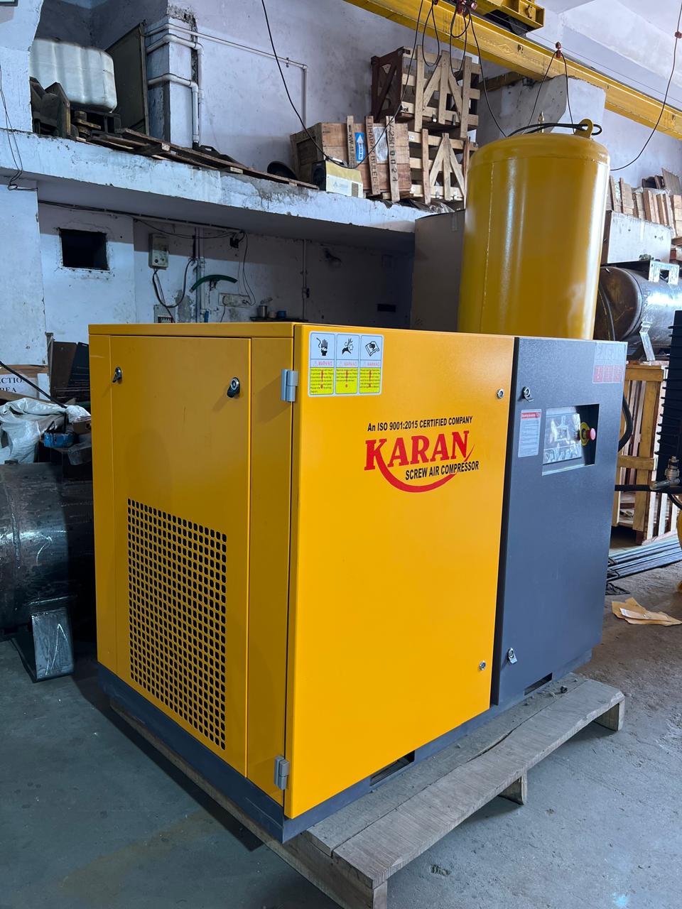 50 HP Screw Compressor — Open View